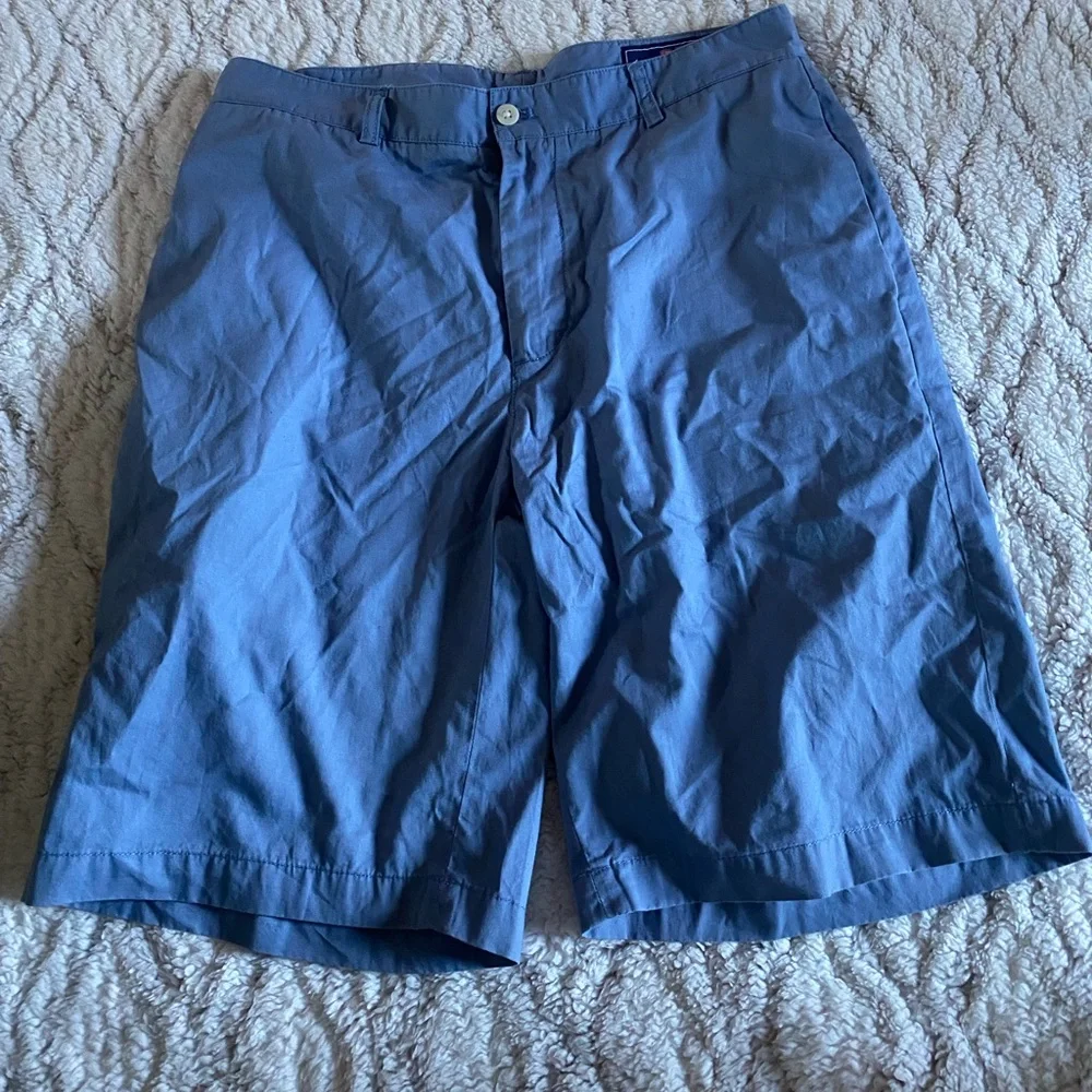 Vineyard Vines Men’s‎ Shorts Sz 32 Blue Chino Casual Coastal Preppy Cotton Twill
